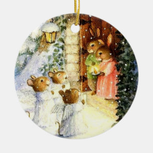 kerstversiering keramisch ornament