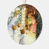 kerstversiering keramisch ornament (Links)