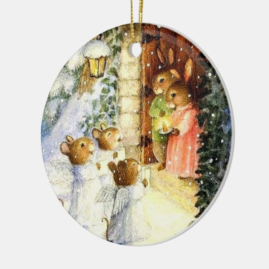 kerstversiering keramisch ornament (Links)