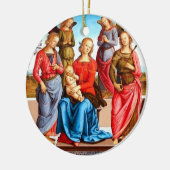kerstversiering keramisch ornament (Links)