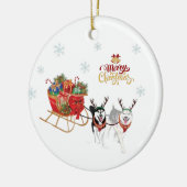 kerstversiering keramisch ornament (Links)