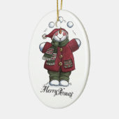 kerstversiering keramisch ornament (Links)