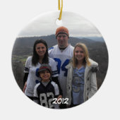 kerstversiering keramisch ornament (Voorkant)