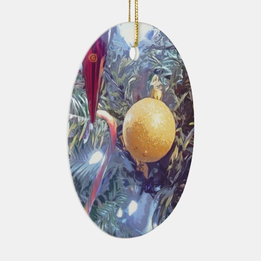 Kerstversiering Keramisch Ornament (Rechts)