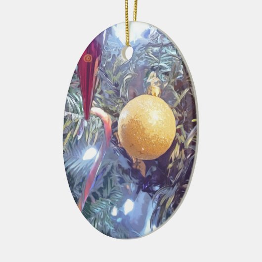 Kerstversiering Keramisch Ornament (Links)