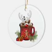 kerstversiering keramisch ornament (Links)