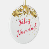 kerstversiering keramisch ornament (Rechts)