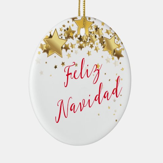 kerstversiering keramisch ornament (Rechts)