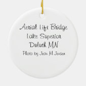 kerstversiering keramisch ornament (Achterkant)