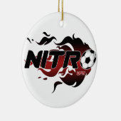 kerstversiering keramisch ornament (Rechts)