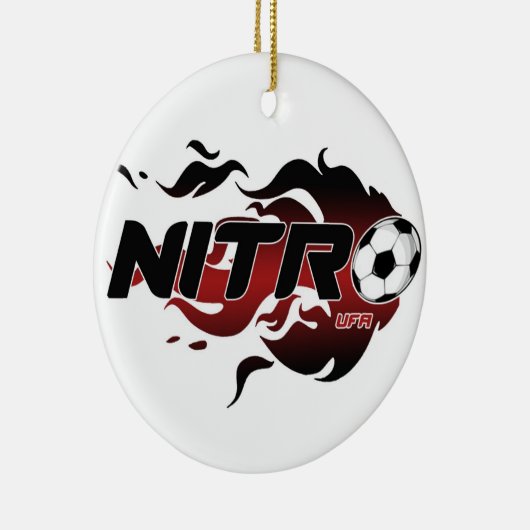 kerstversiering keramisch ornament (Rechts)