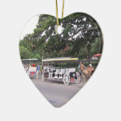 kerstversiering keramisch ornament (Links)