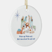 kerstversiering keramisch ornament (Rechts)