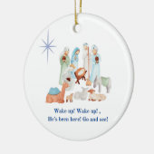 kerstversiering keramisch ornament (Links)