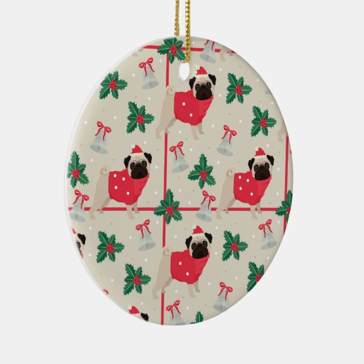 kerstversiering keramisch ornament (Rechts)