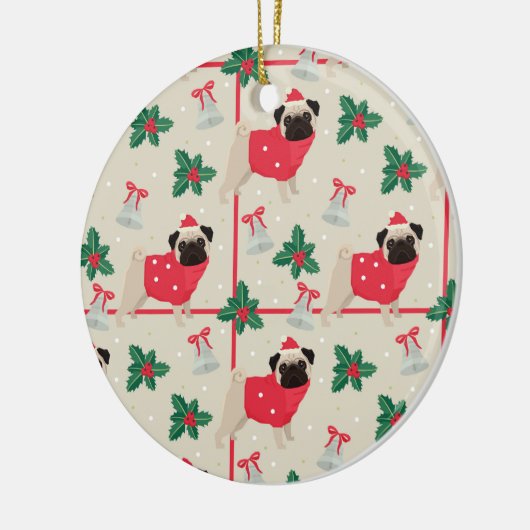 kerstversiering keramisch ornament (Links)