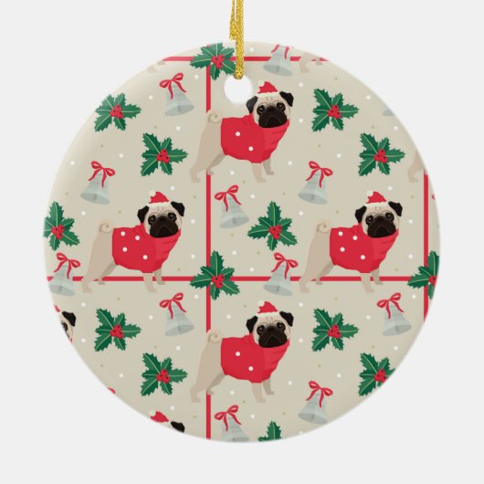 kerstversiering keramisch ornament (Achterkant)