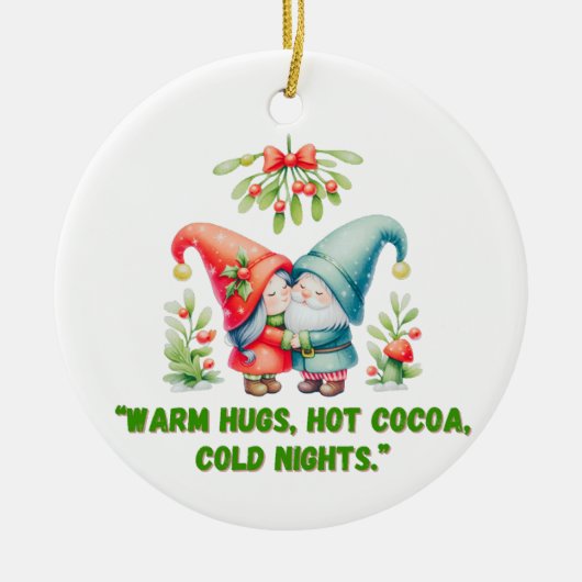 kerstversiering keramisch ornament (Voorkant)