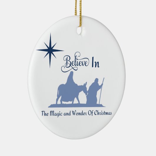 kerstversiering keramisch ornament (Rechts)