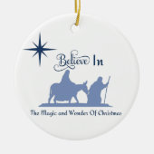 kerstversiering keramisch ornament (Voorkant)