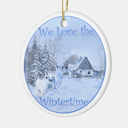 kerstversiering keramisch ornament (Links)