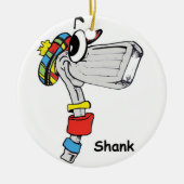 kerstversiering keramisch ornament (Voorkant)