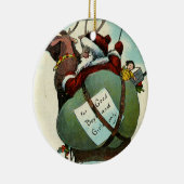 kerstversiering keramisch ornament (Rechts)