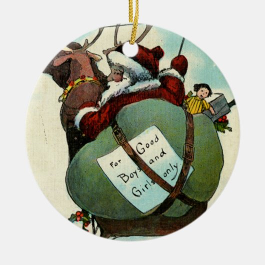 kerstversiering keramisch ornament (Voorkant)