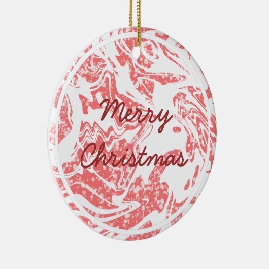 kerstversiering keramisch ornament (Rechts)