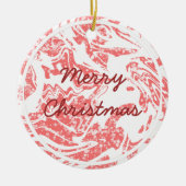 kerstversiering keramisch ornament (Voorkant)