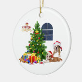kerstversiering keramisch ornament (Links)