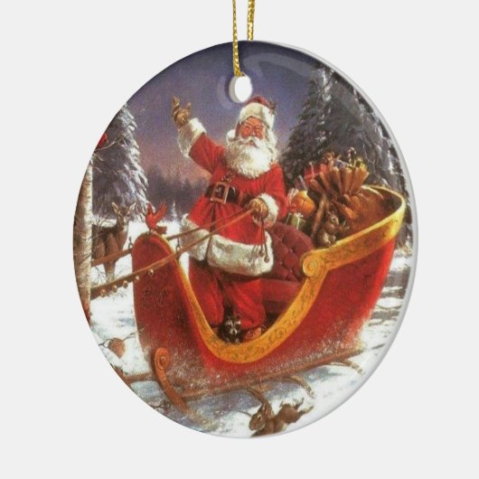 kerstversiering keramisch ornament (Links)