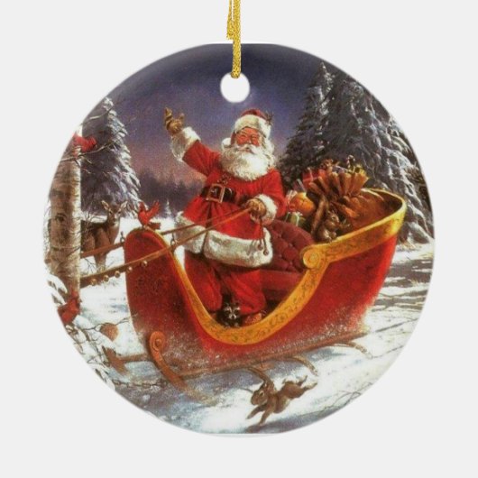 kerstversiering keramisch ornament (Achterkant)