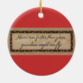 kerstversiering keramisch ornament (Achterkant)