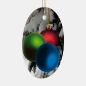kerstversiering keramisch ornament (Rechts)