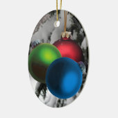 kerstversiering keramisch ornament (Links)