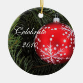 kerstversiering keramisch ornament (Voorkant)