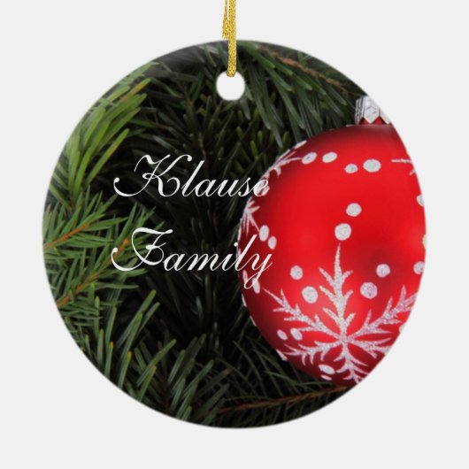 kerstversiering keramisch ornament (Achterkant)