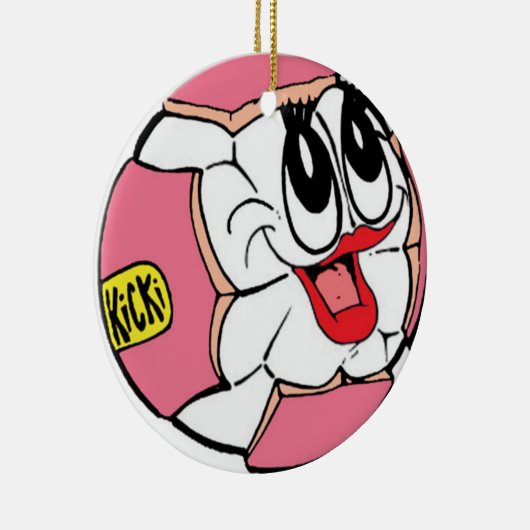 kerstversiering keramisch ornament (Rechts)