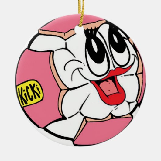 kerstversiering keramisch ornament (Voorkant)