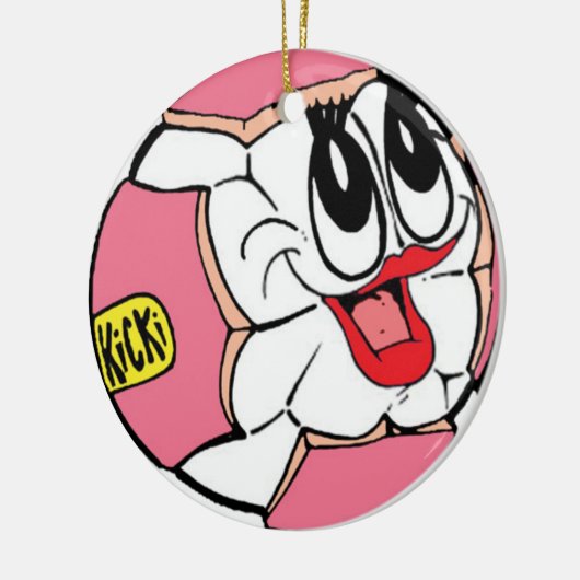 kerstversiering keramisch ornament (Links)