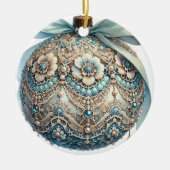 kerstversiering keramisch ornament (Voorkant)