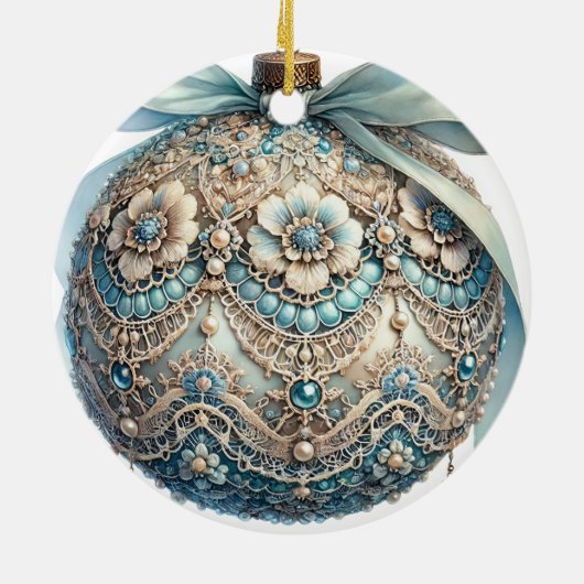 kerstversiering keramisch ornament (Achterkant)