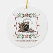 kerstversiering keramisch ornament (Voorkant)