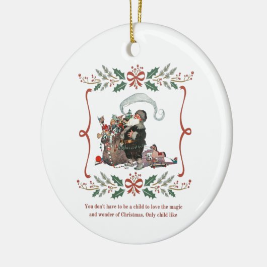 kerstversiering keramisch ornament (Links)