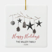 kerstversiering keramisch ornament (Achterkant)