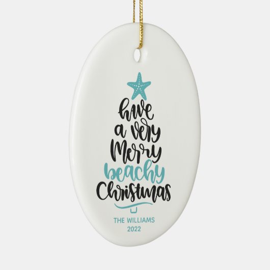 kerstversiering keramisch ornament (Rechts)