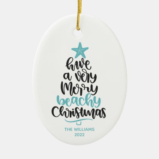 kerstversiering keramisch ornament (Voorkant)