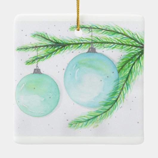 kerstversiering keramisch ornament (Achterkant)