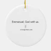 kerstversiering keramisch ornament (Achterkant)